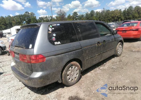 2001 Honda Odyssey Lx из США, поврежденный, VIN 2HKRL18581H525669